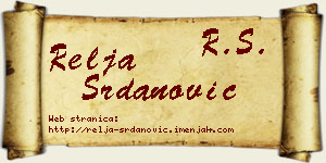 Relja Srdanović vizit kartica